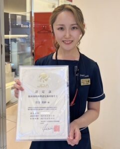 臨床歯科麻酔認定歯科衛生士の資格を取得しました