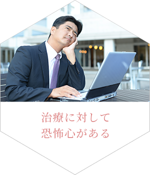治療に対して恐怖心がある