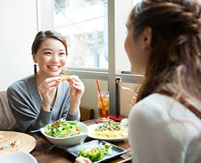 いつも通り食事や歯磨きができる